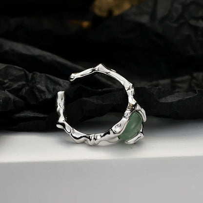 Jade Irregular Party Ring R1187