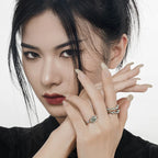 Jade Irregular Party Ring R1187