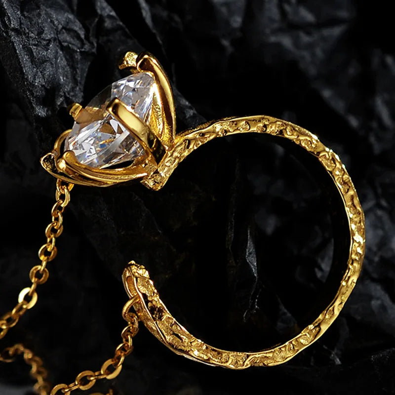 Long Chain CZ Ring R1219