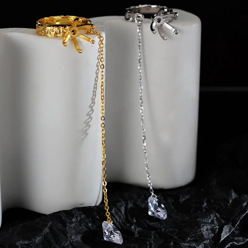 Long Chain CZ Ring R1219