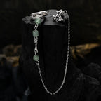 Long Chain Jade Ear Cuff E1152, 1 Piece