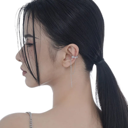 Long Chain Ear Cuff E1159, 1 Piece