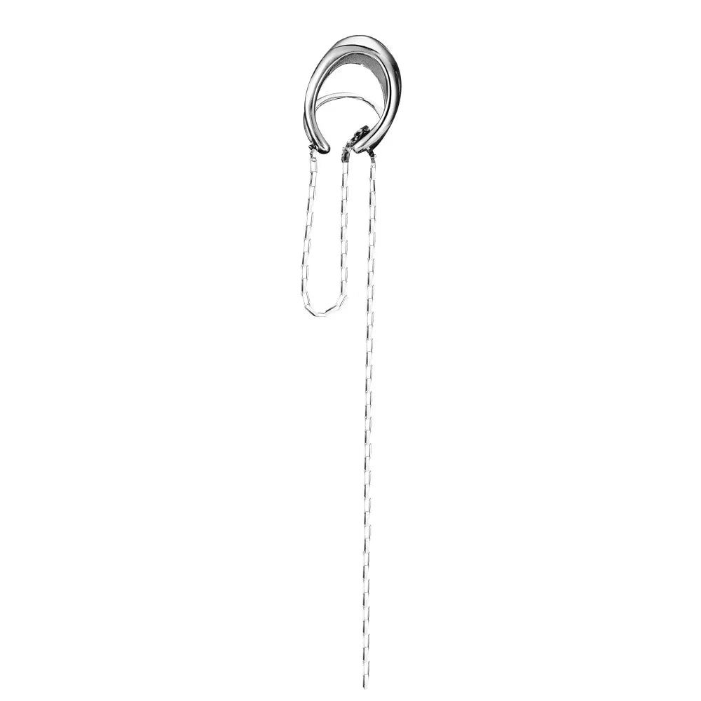Long Chain Wire Ear Cuff E1163, 1 Piece