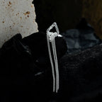 Tassel Chain Heart Ear Cuffs E1139, 1 Piece