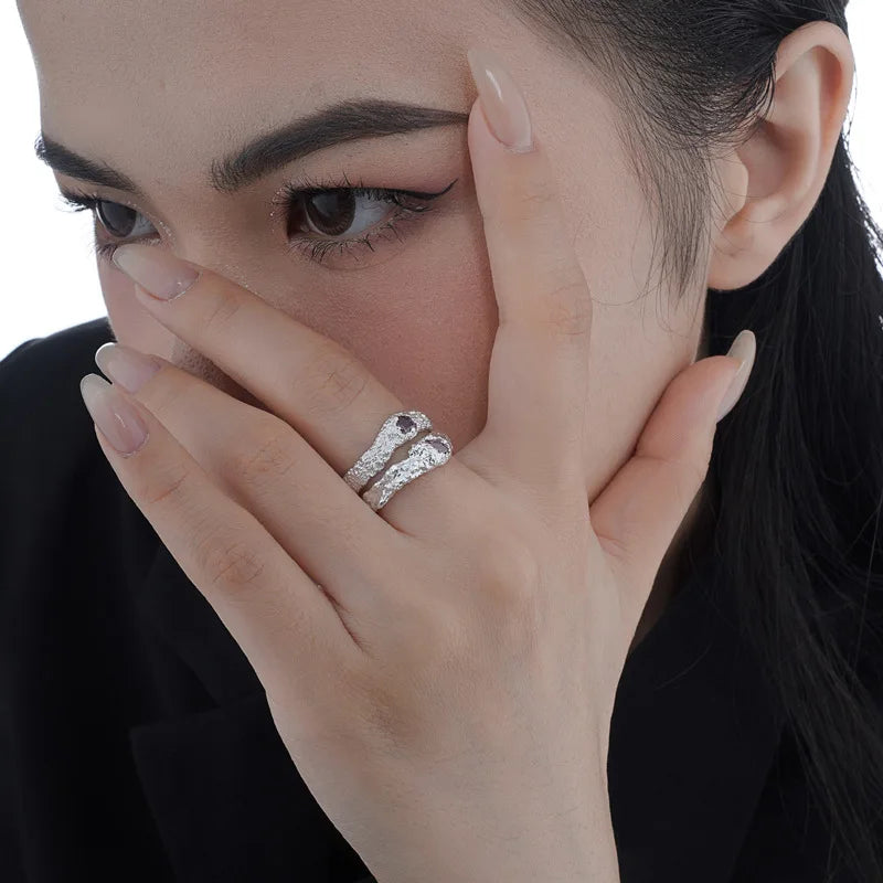 Marquise Zircon Rugged Ring R1191