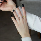 Matte Wave Minimalist Ring R116