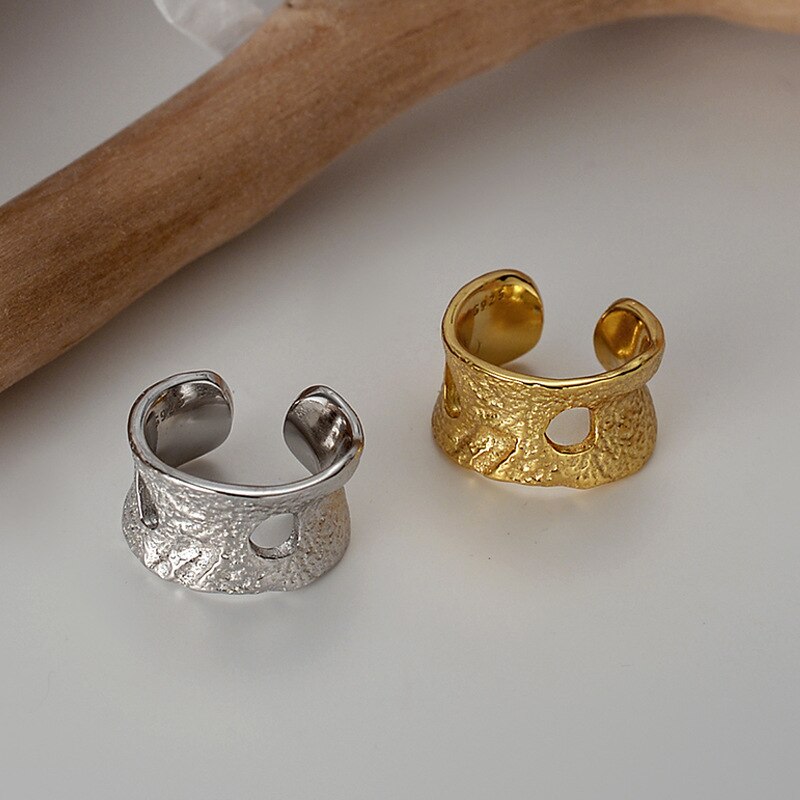 Textured Hole Ear Cuff E1072 1 Piece