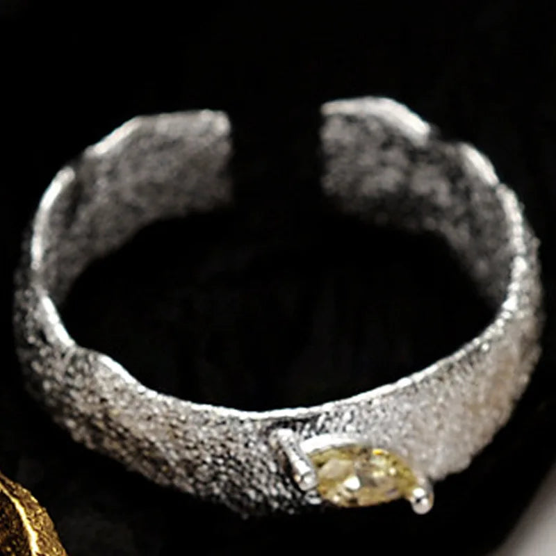 Irregular Pattern CZ Ring R1197