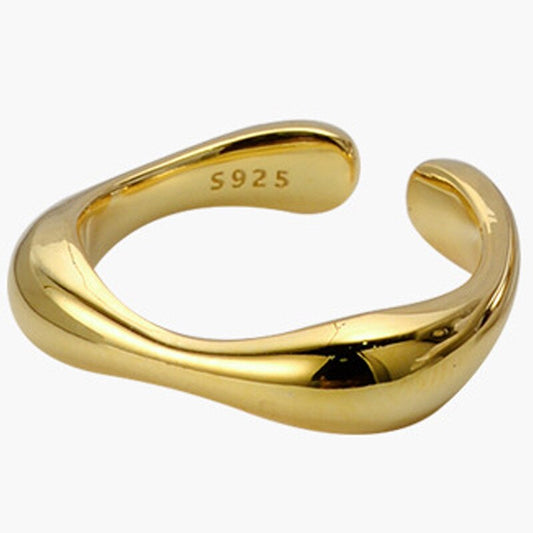 Melted Liquid Band Ring R1140