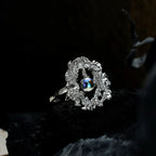 Moonstone Abstract Flower Ring R1243