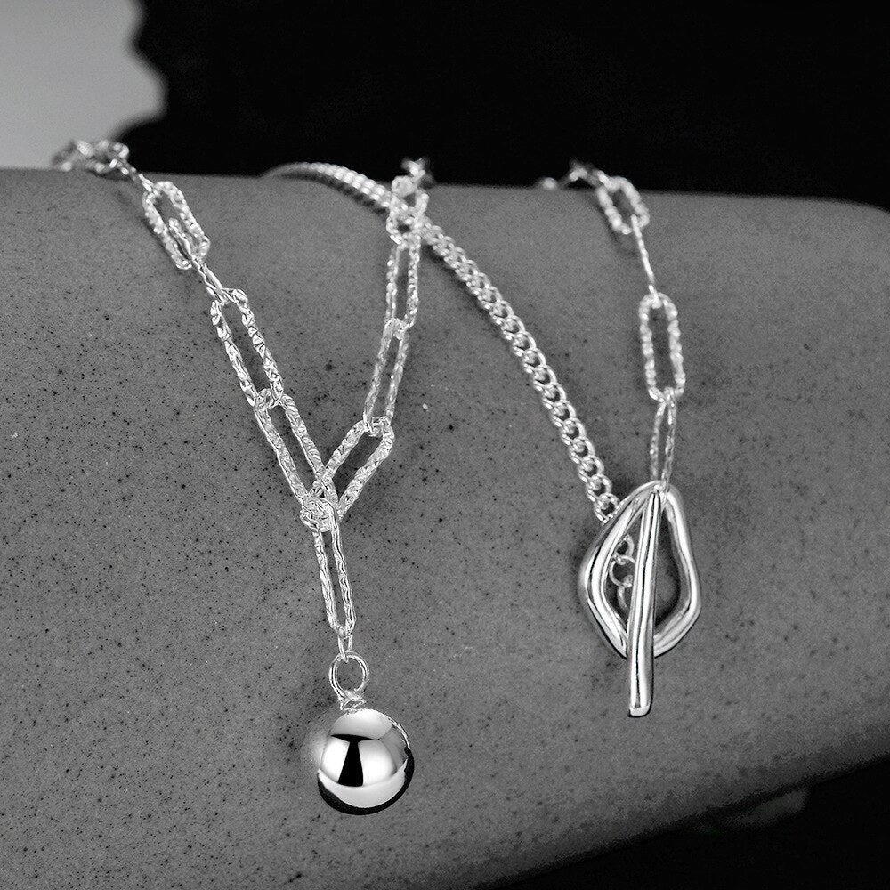 Multi Strand T-bar Sweater Necklace N1018