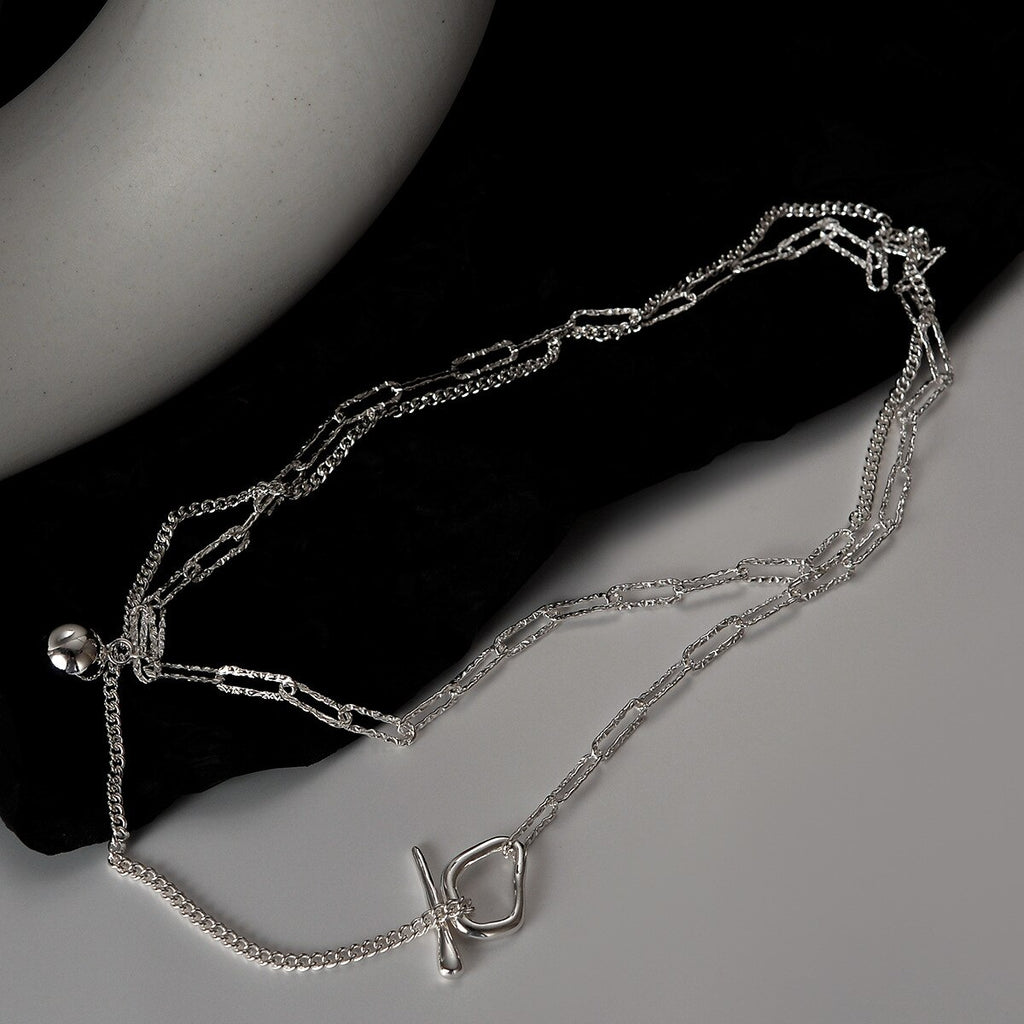 Multi Strand T-bar Sweater Necklace N1018