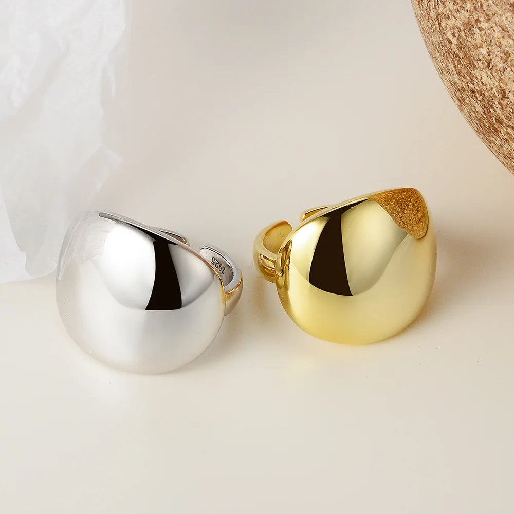 Polished Chunky Minimalist Ring R1018