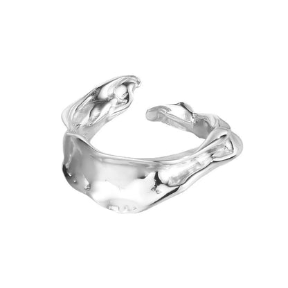 Polished Root Open Ring R1013