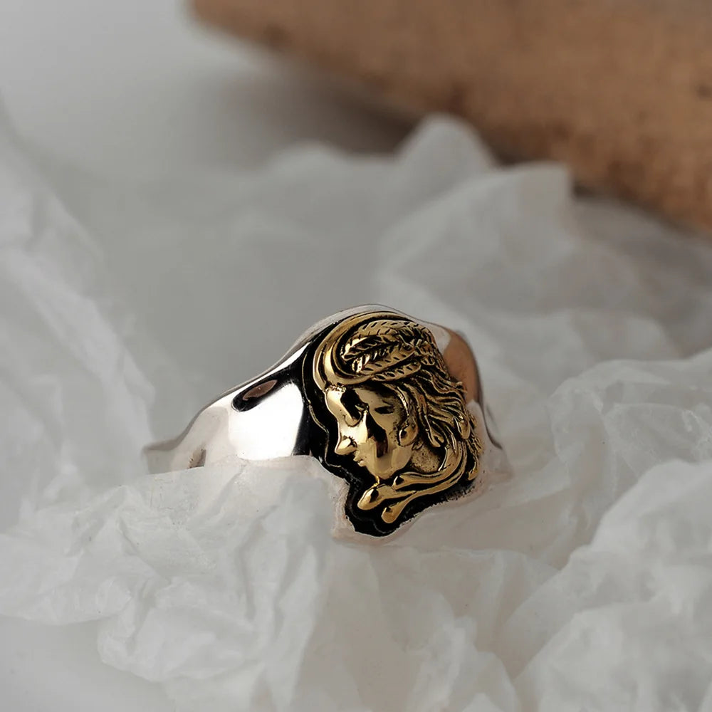 Queen's Medallion Irregular Ring R1500