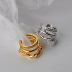 Patterned Wire Multi Strand Earrings E1089 1 Piece