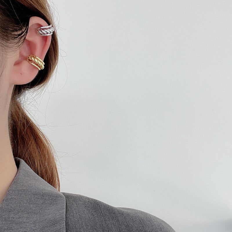 Rope Chain Hoop Earring E1054 1 Piece