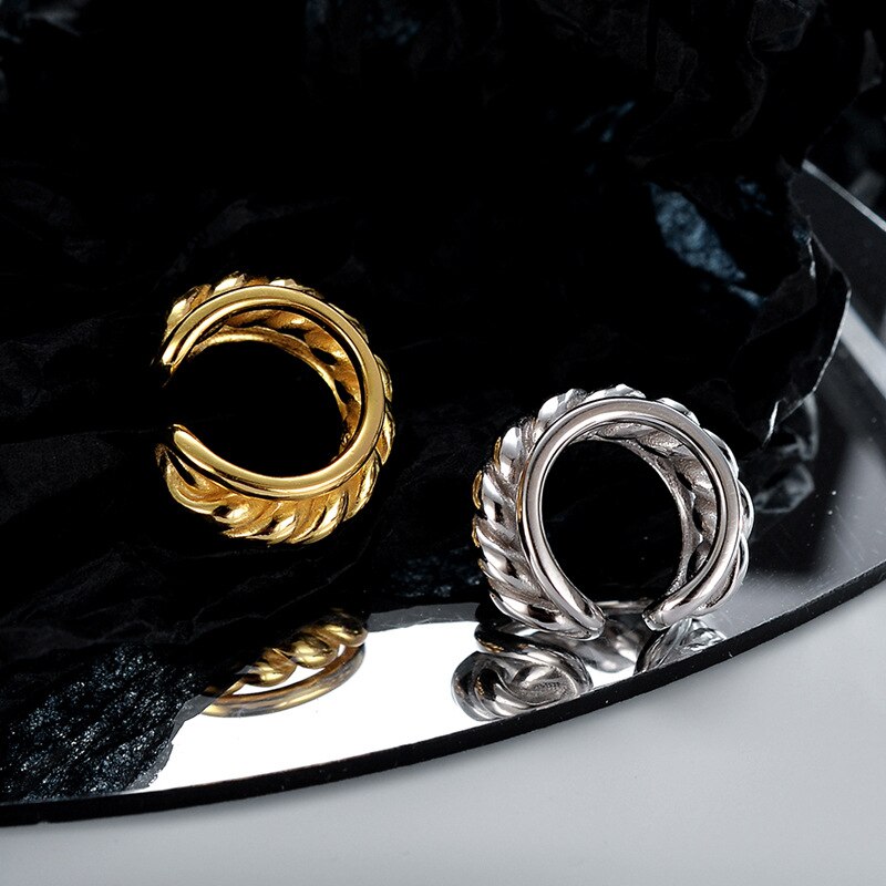 Rope Chain Hoop Earring E1054 1 Piece