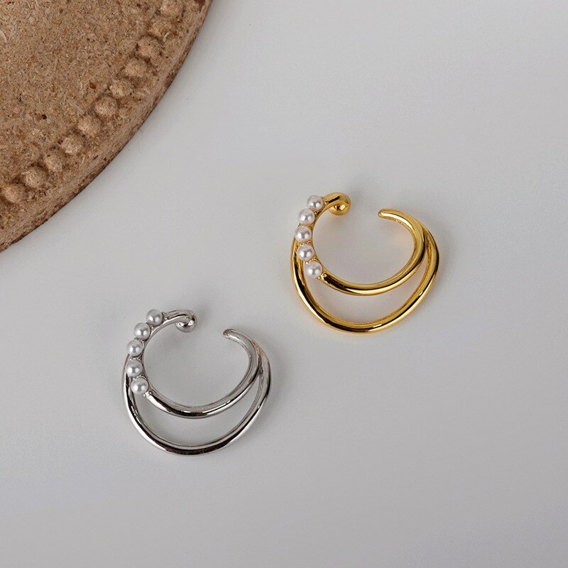 Shell Pearl Wire Earrings E1016 1 Piece