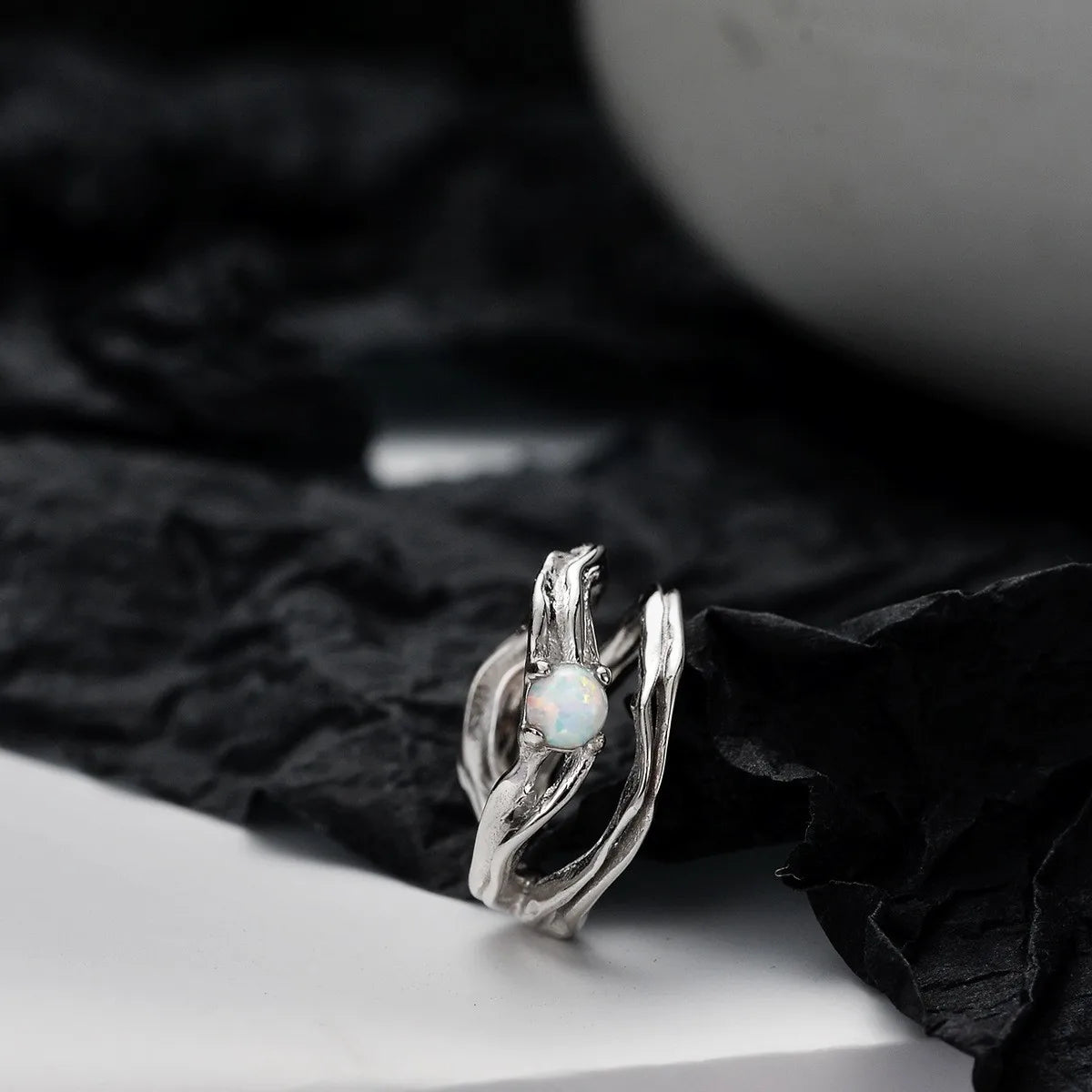 Opal Irregular Ear Cuff E1134, 1 Piece