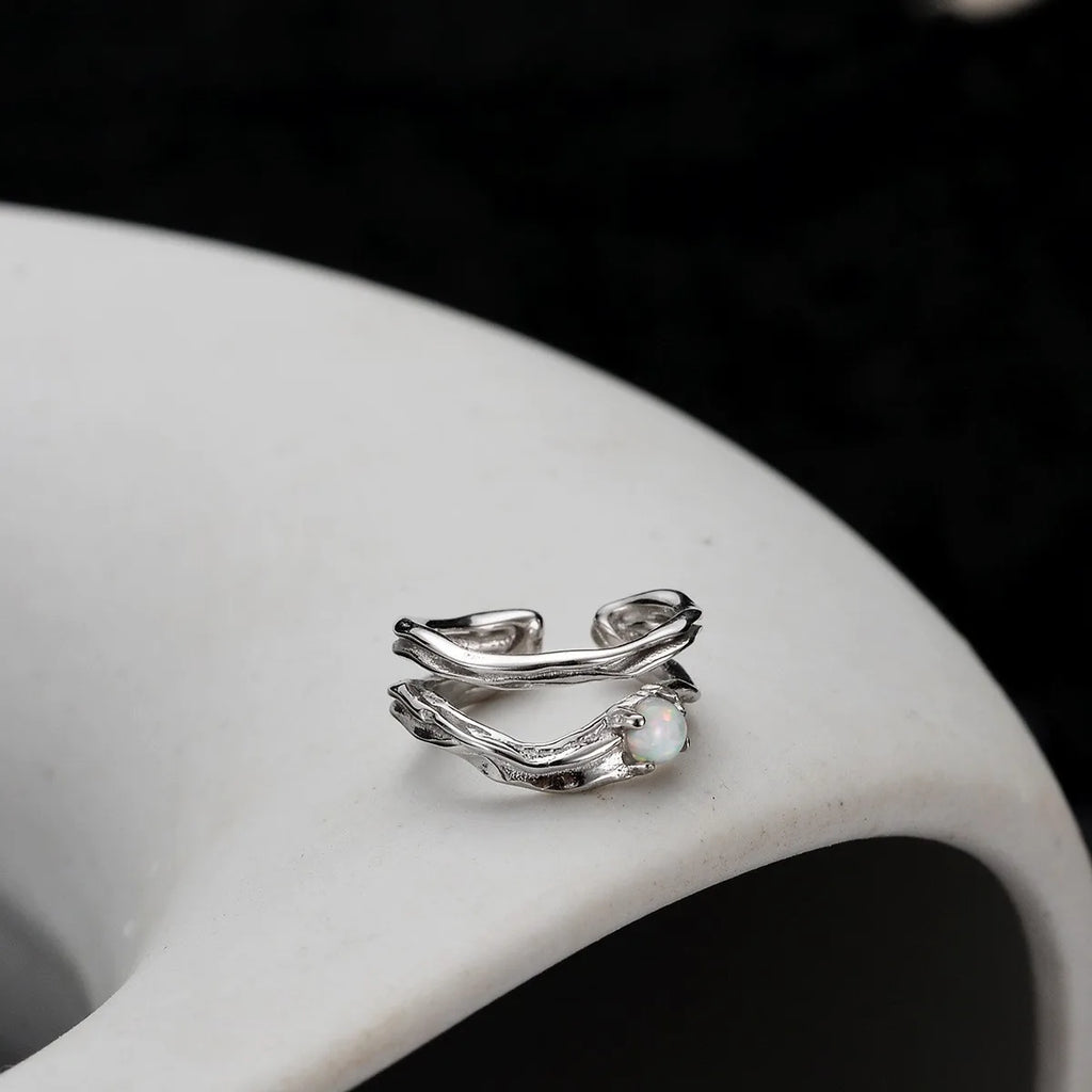 Opal Irregular Ear Cuff E1134, 1 Piece