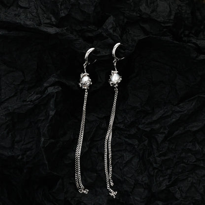 Baroque Pearl Long Chain Earring E1111, 1 Piece