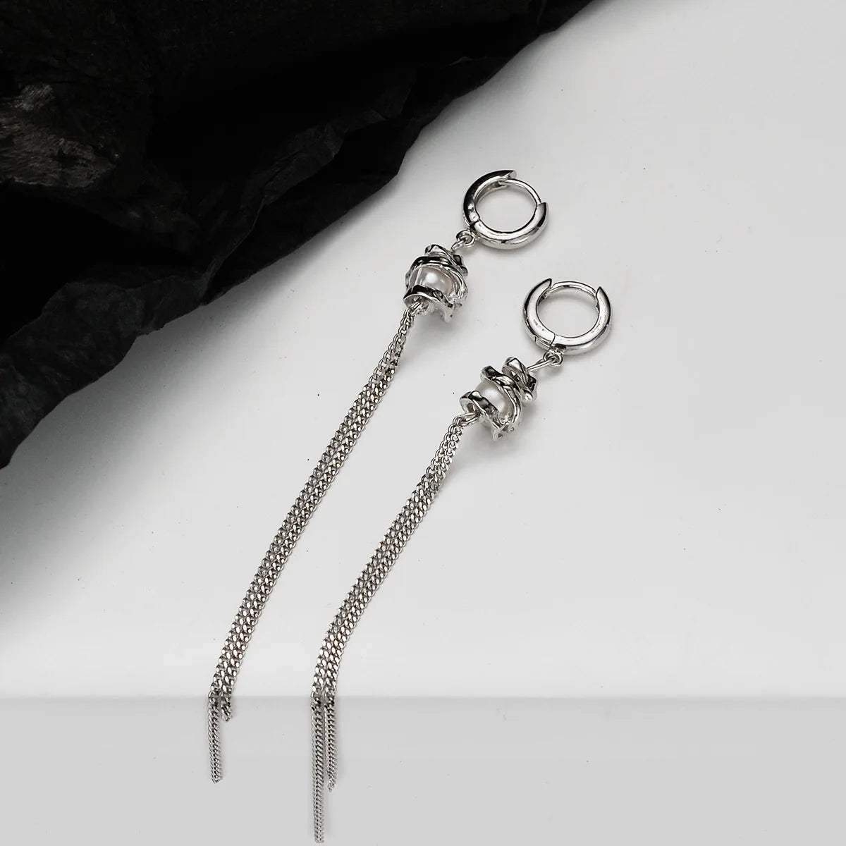 Baroque Pearl Long Chain Earring E1111, 1 Piece