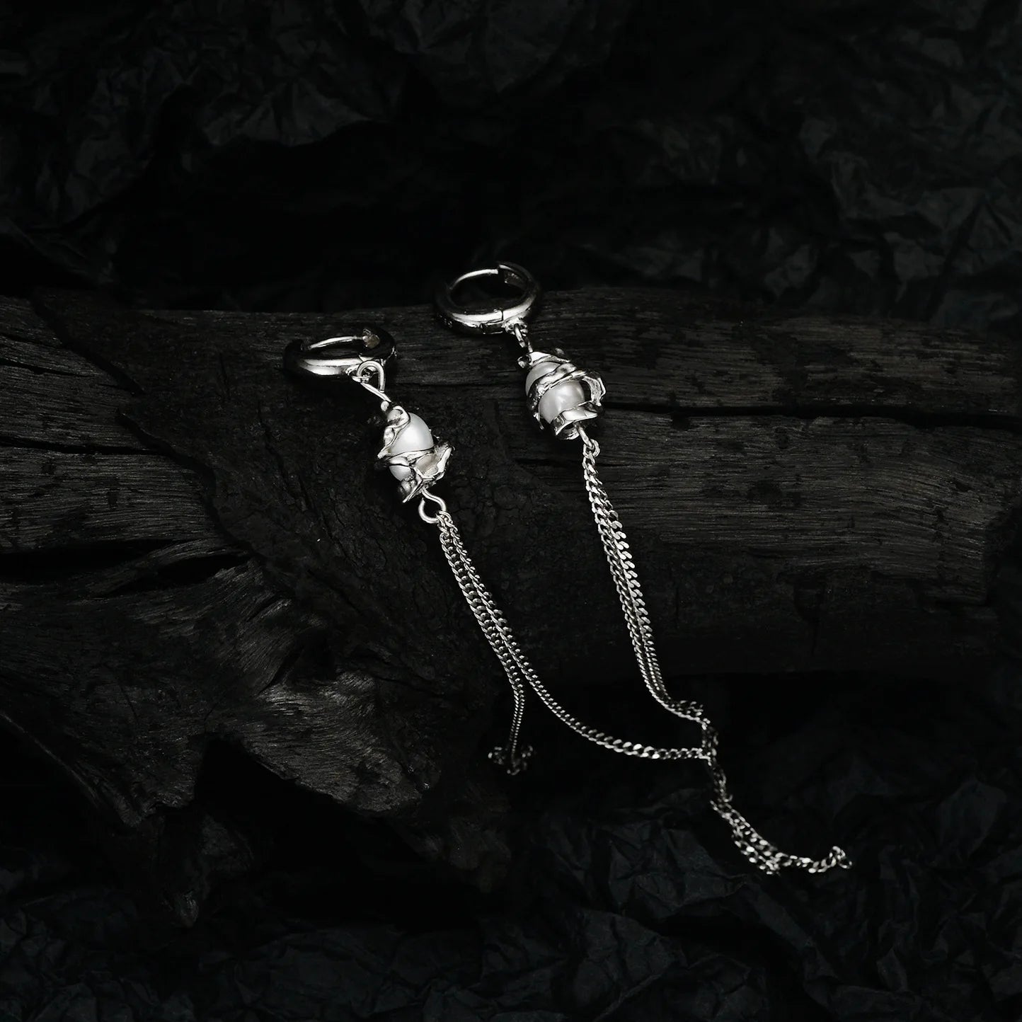 Baroque Pearl Long Chain Earring E1111, 1 Piece