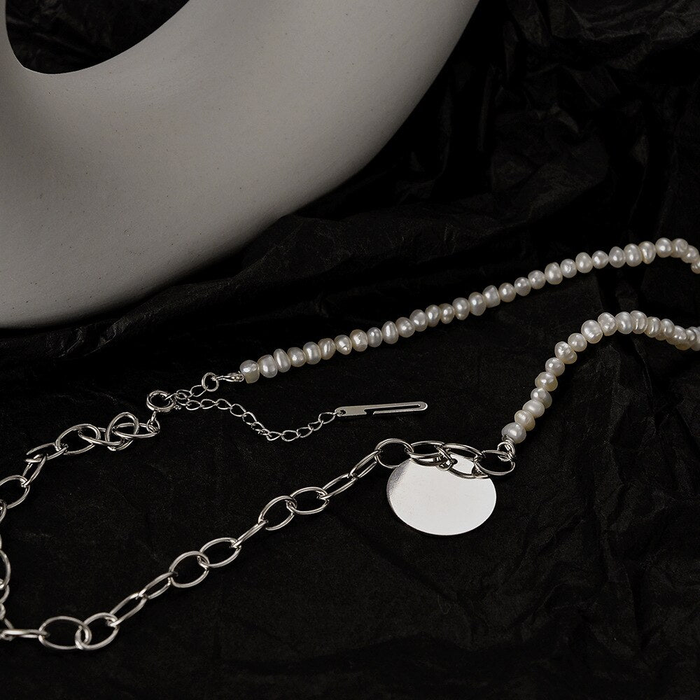 Baroque Pearls Cable Chain Necklace N1033