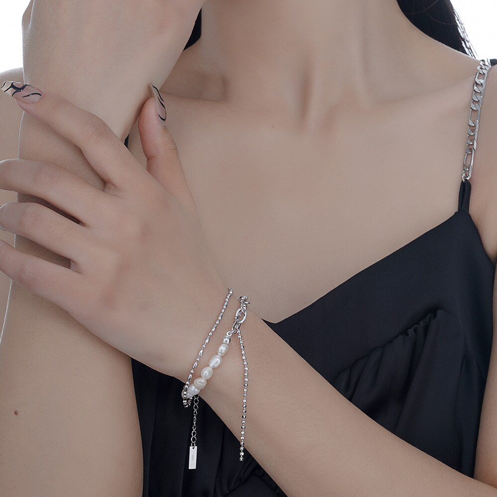 Baroque Pearls Multi Chains Bracelet B1035