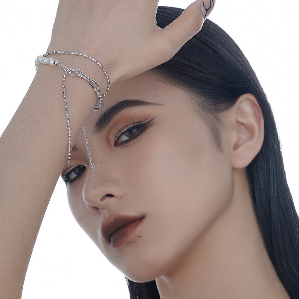 Baroque Pearls Multi Chains Bracelet B1035