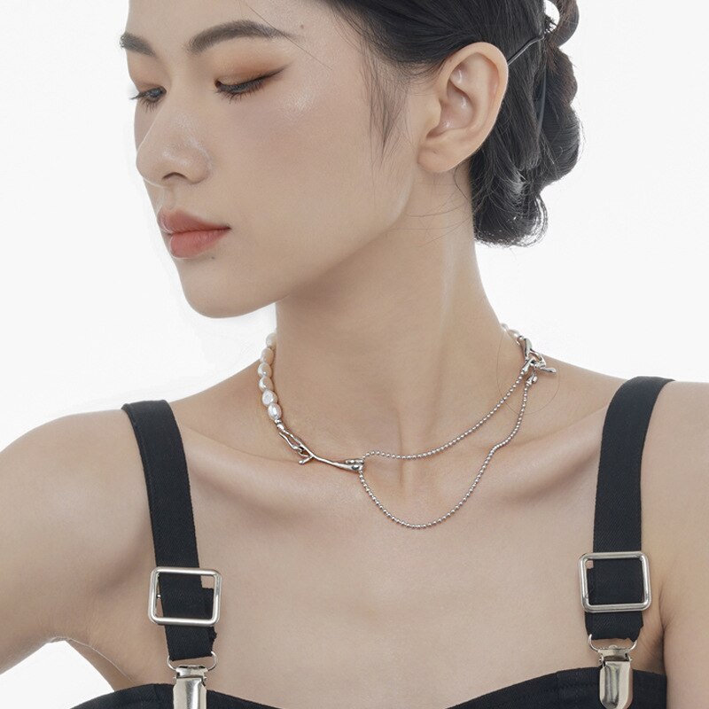 Baroque Pearls Irregular Necklace N1044