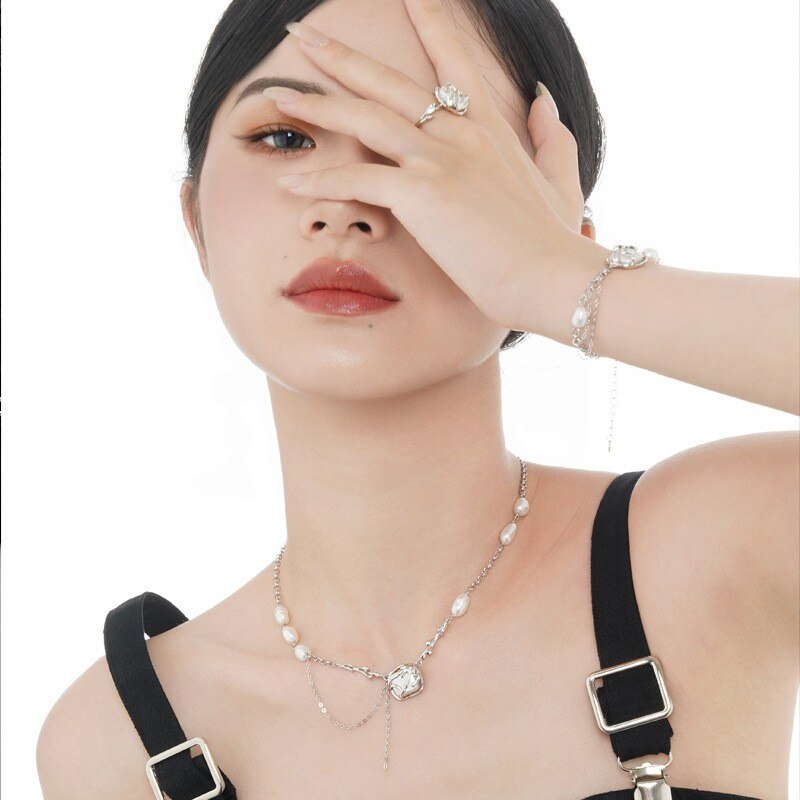 Baroque Pearl Multi Chain Necklace N1045