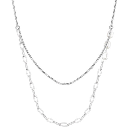 Collier de perles baroques multi-rangs N1010