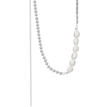Multi Chain Baroque Pearl Necklace N1013