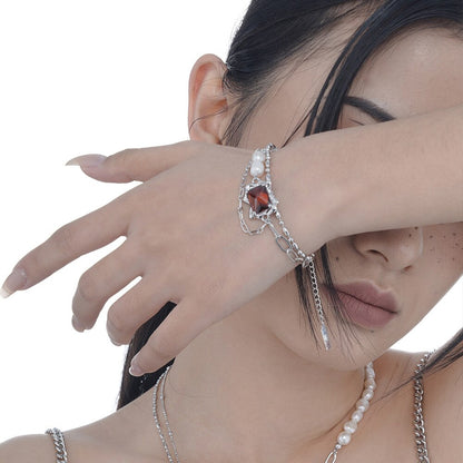 Baroque Pearls Multi Chain Bracelet B1031