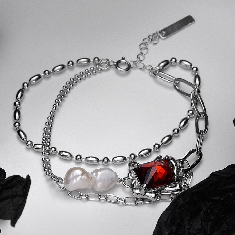 Baroque Pearls Multi Chain Bracelet B1031