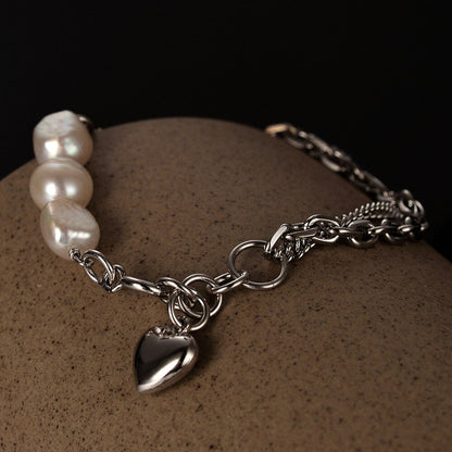 Baroque Pearls Multi Chains Bracelet B1036