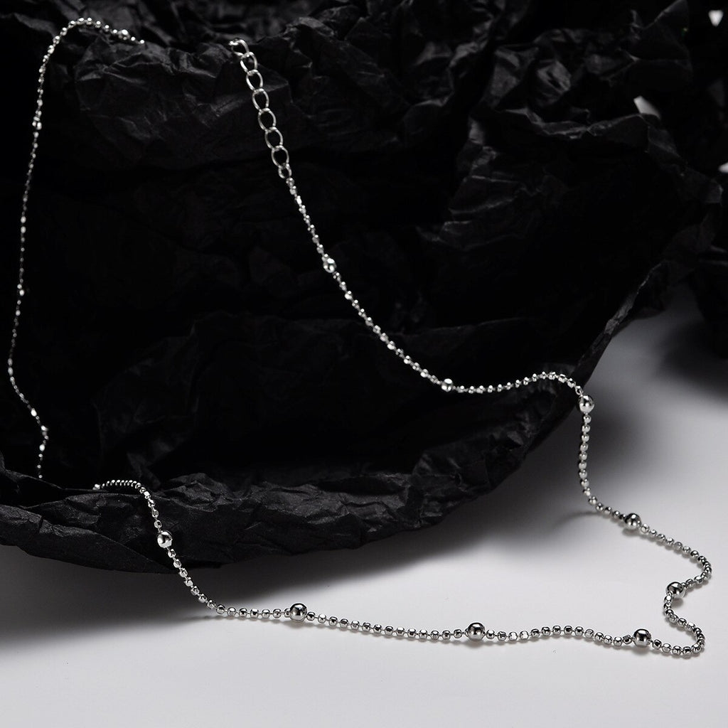 Beaded Ball Chain Necklace N1039