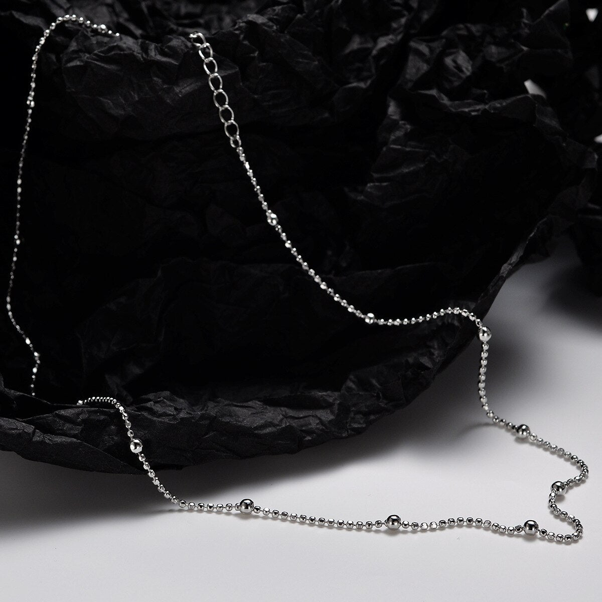 Beaded Ball Chain Necklace N1039