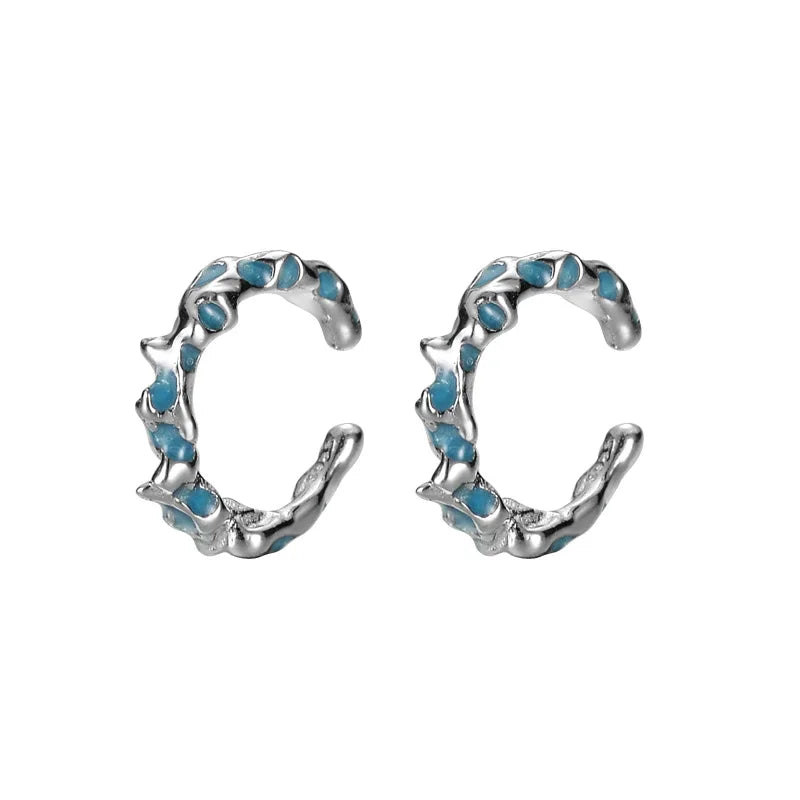 Enamel Bark Effect Ear Cuff E1113, 1 Piece