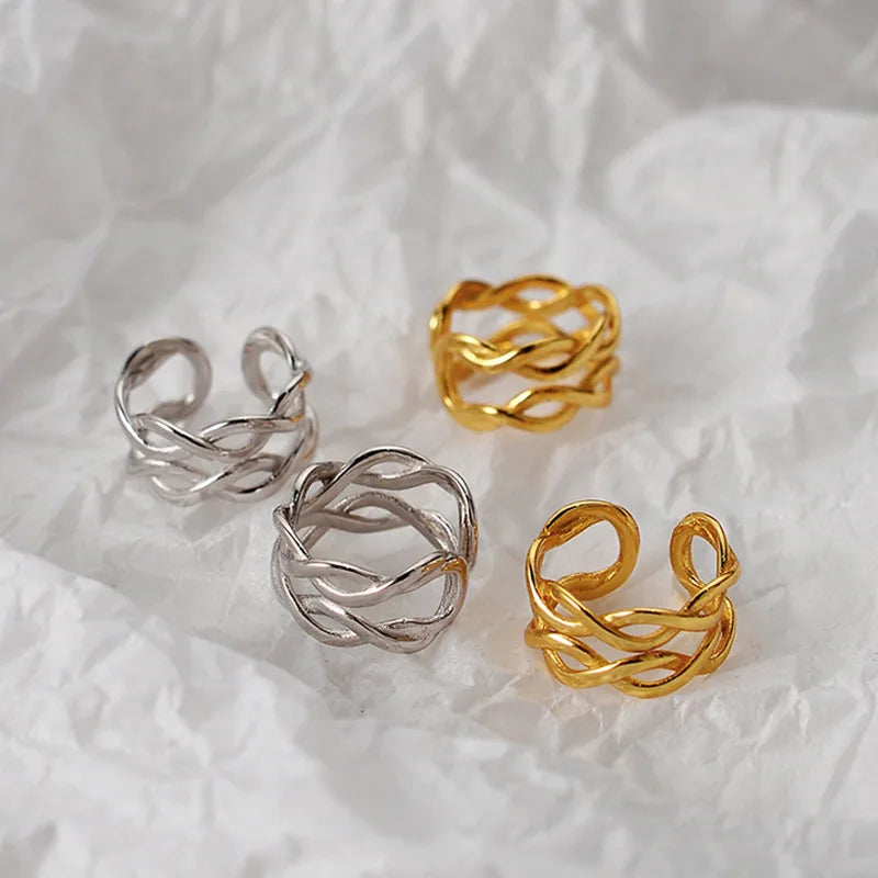 Braided Filigree Clip-on Earring E1099, 1 Piece