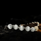 Cat's Eye Drawn Cable Chain Bracelet B1007