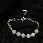 Cat's Eye Drawn Cable Chain Bracelet B1007
