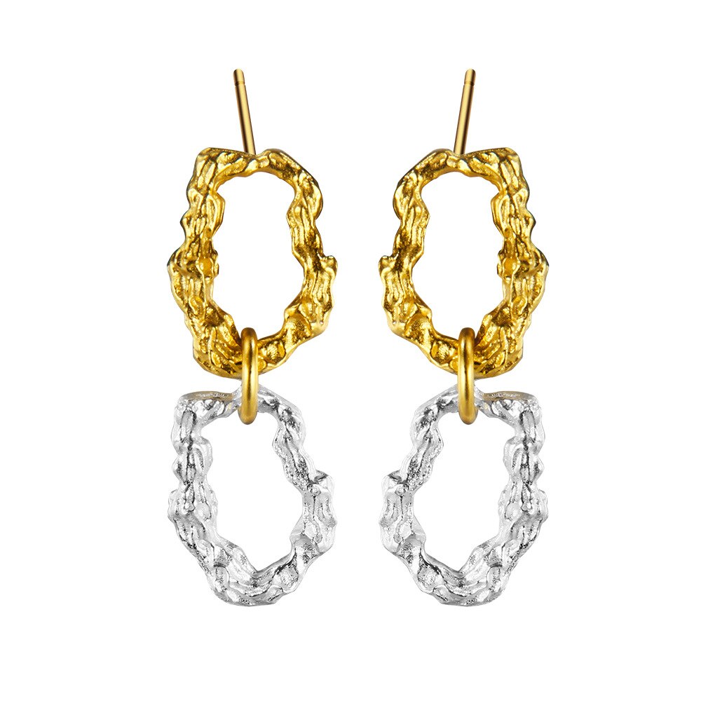 Dried Branch Pattern Ear Studs E1204