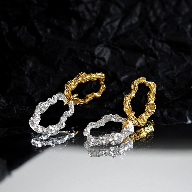 Dried Branch Pattern Ear Studs E1204