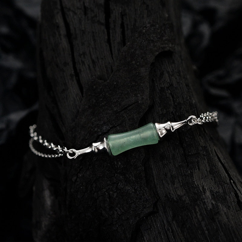 Jade Bamboo Multi Chains Bracelet B1017