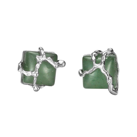 Jade Bark Element Earring E1157