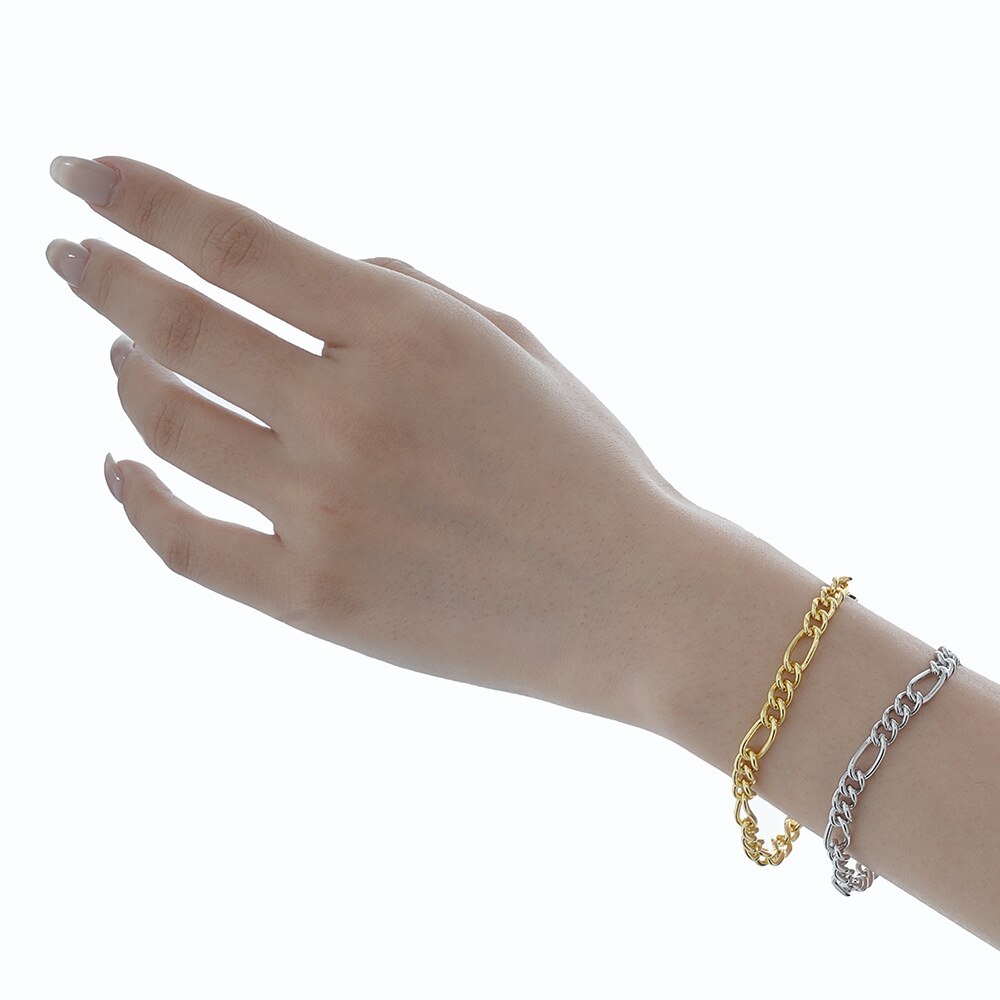 Bracelet chaîne Figaro B1043