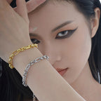 Rolo Chain Statement Bracelet B1042